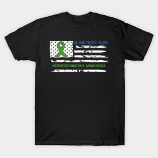 No One Fights Alone Neurofibromatosis Awareness T-Shirt